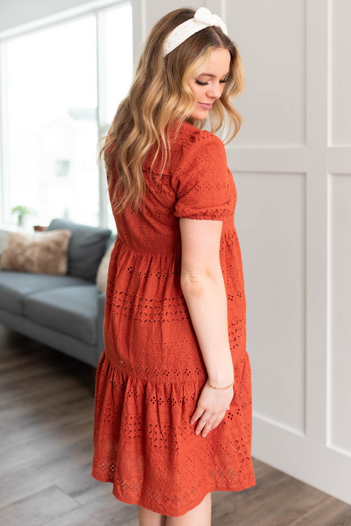 Renelle Ginger Orange Dress