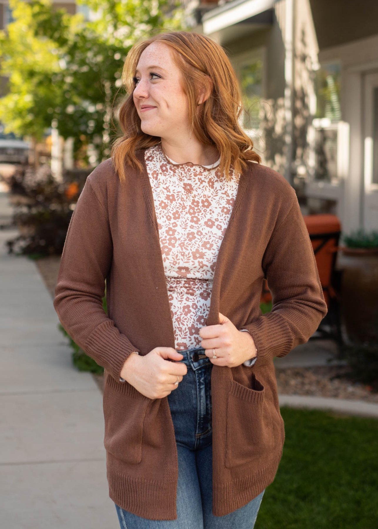 Rhea Chocolate Cardigan