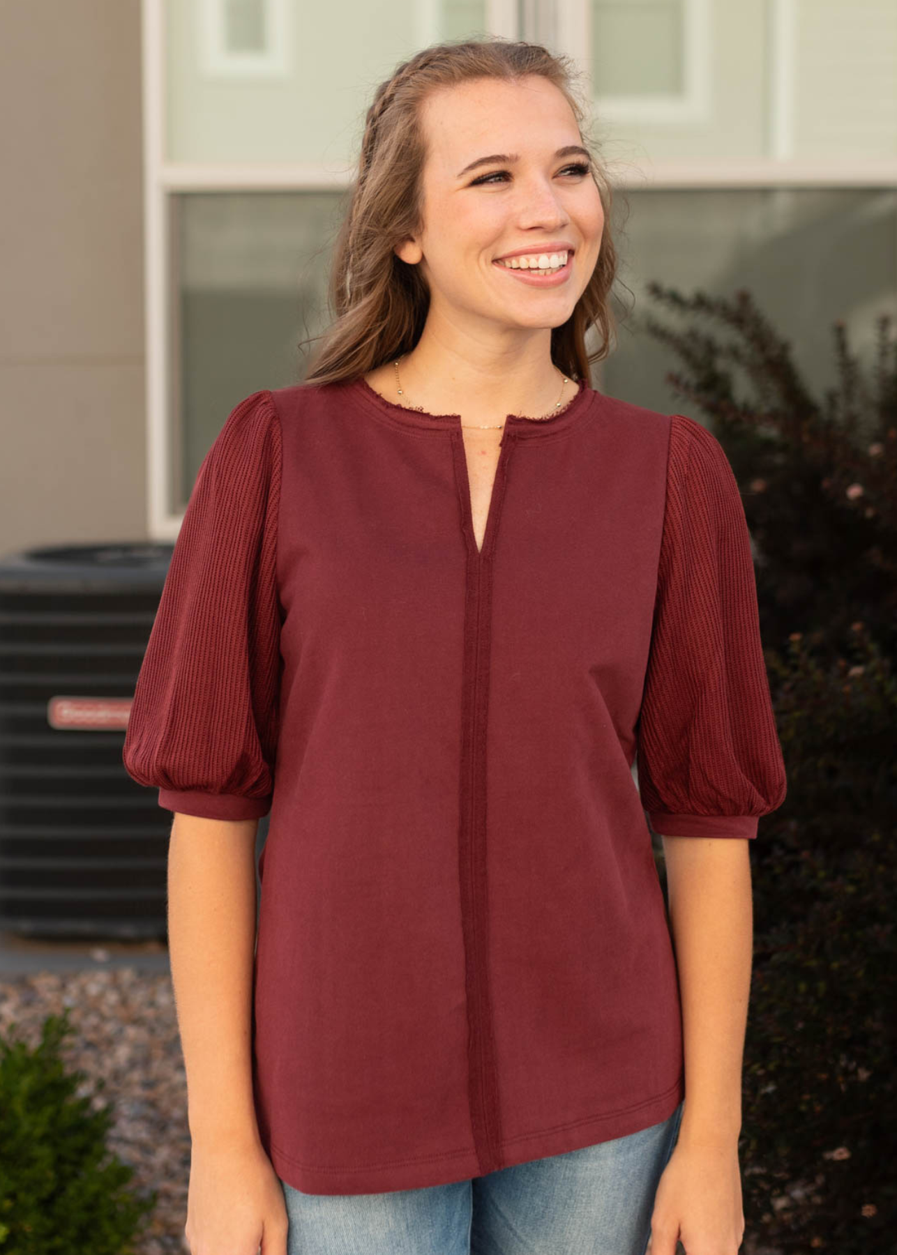 Rochelle Burgundy Top