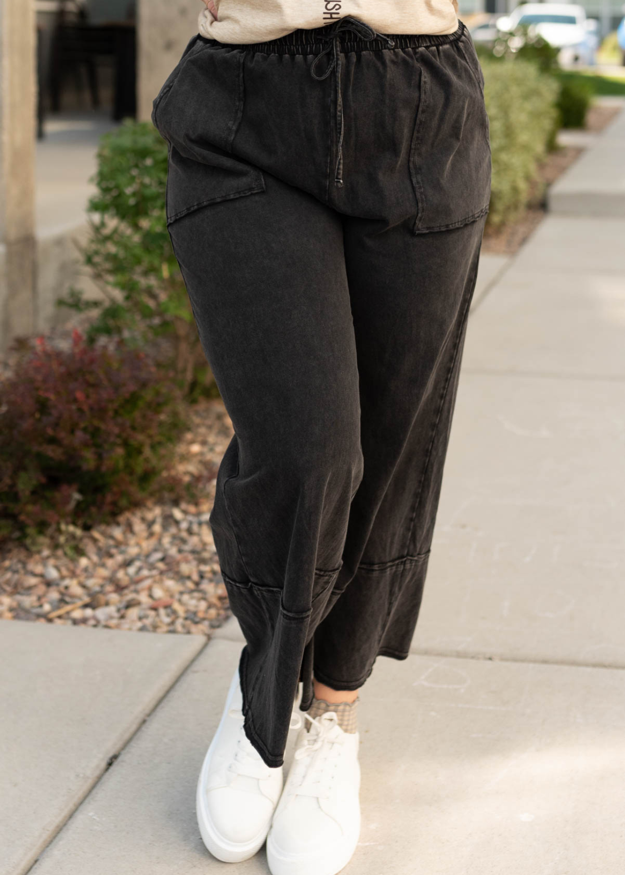 Rory Black Mineral Wash Pants