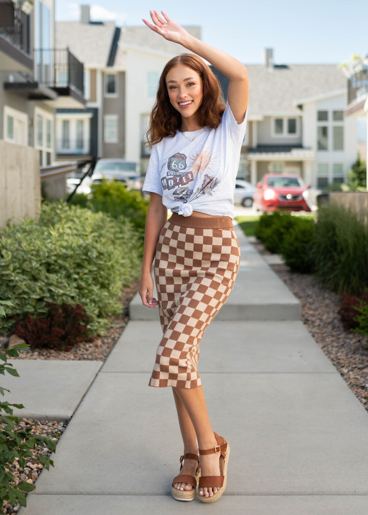 Route 66 Ash Grey Tee