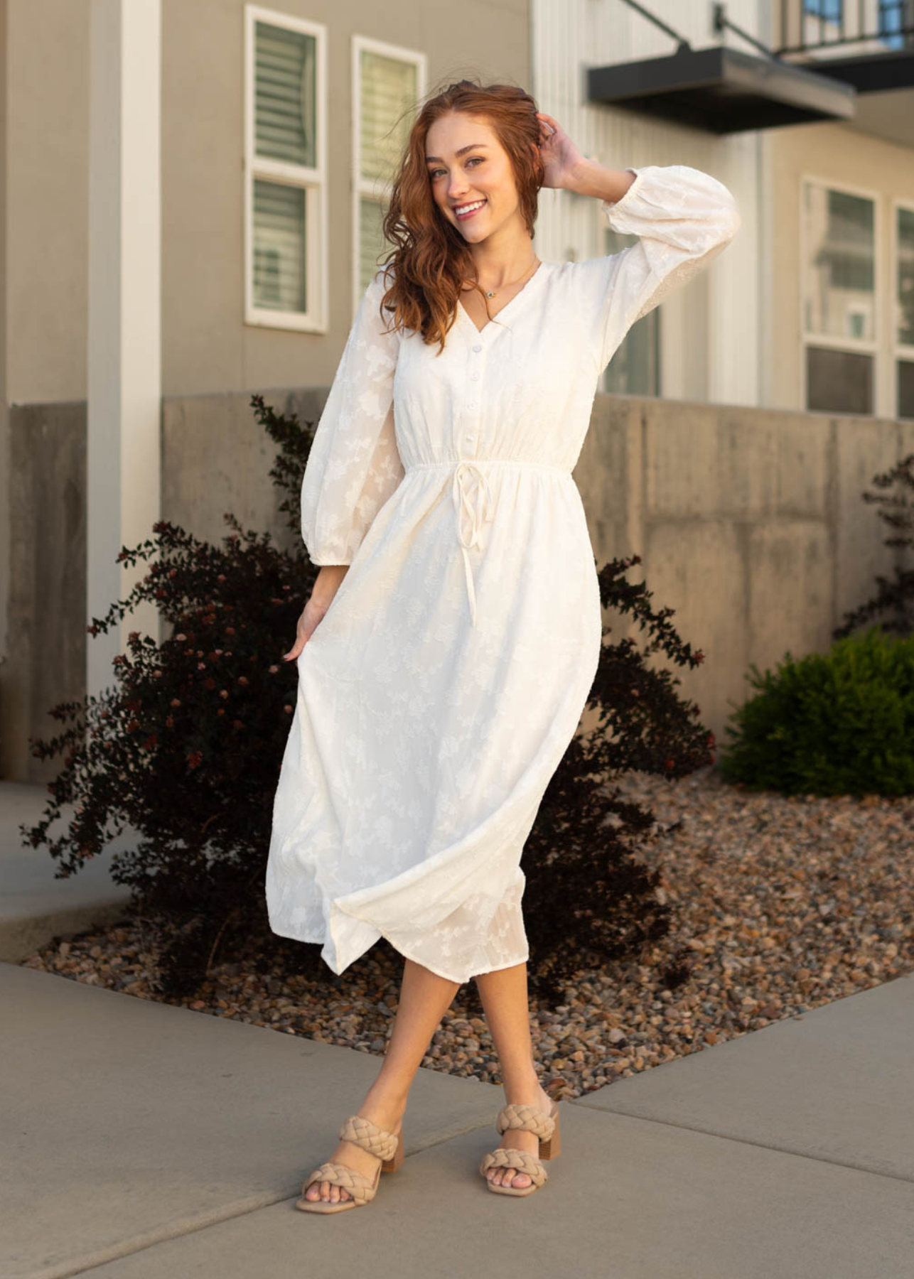 Sana Cream Dress