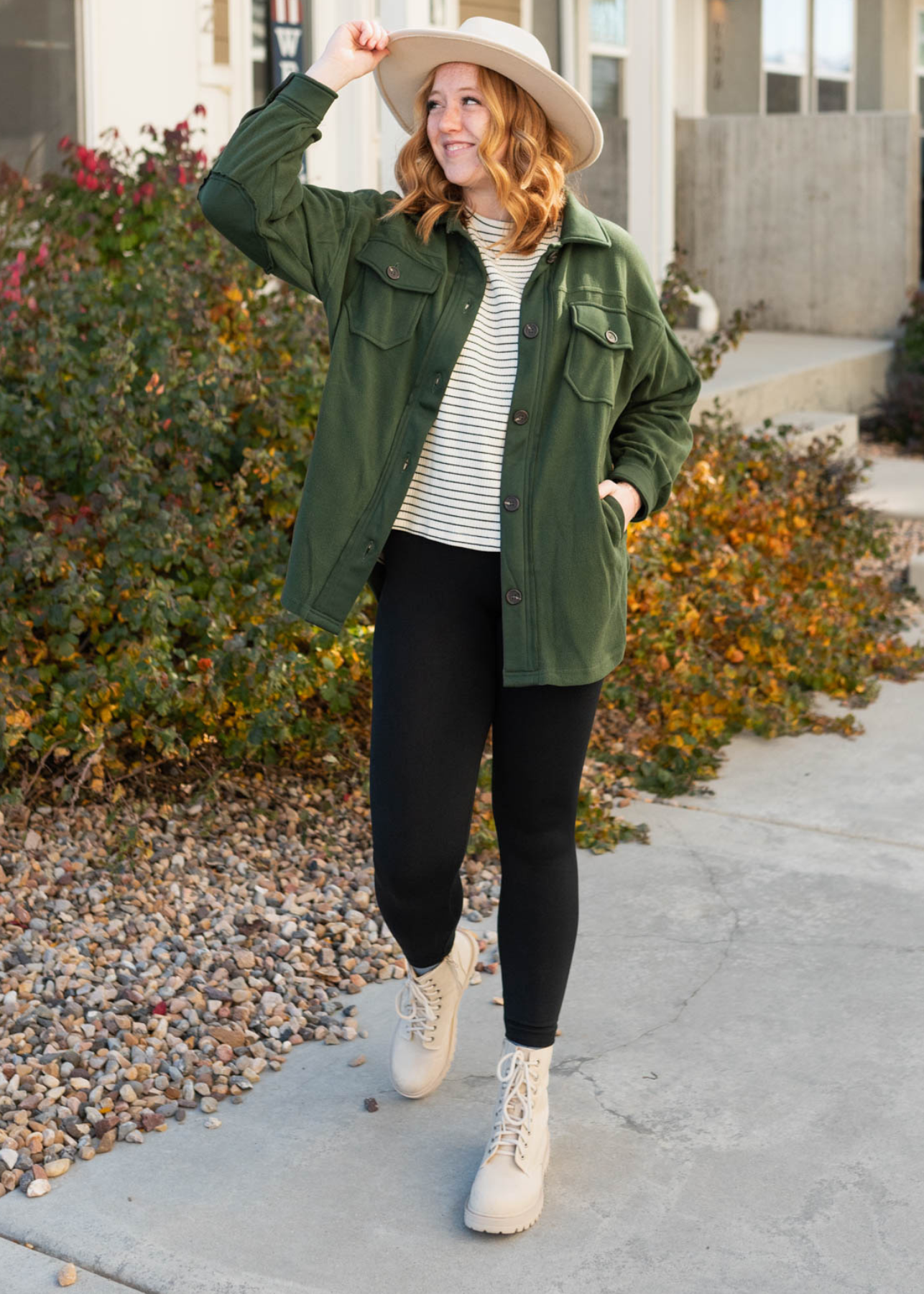 Shauna Army Green Shacket