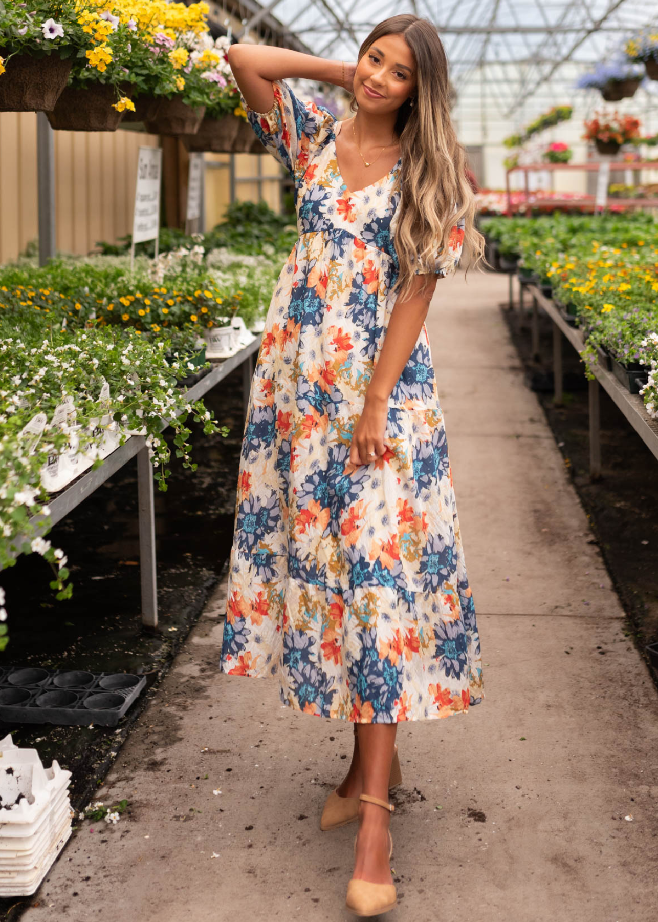 Shayley Navy Floral Dress