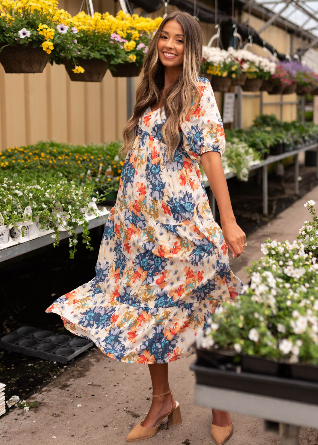 Shayley Navy Floral Dress