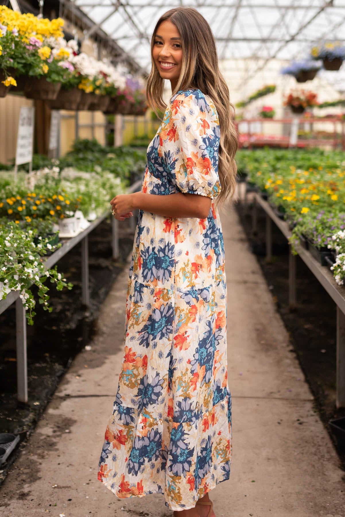 Shayley Navy Floral Dress