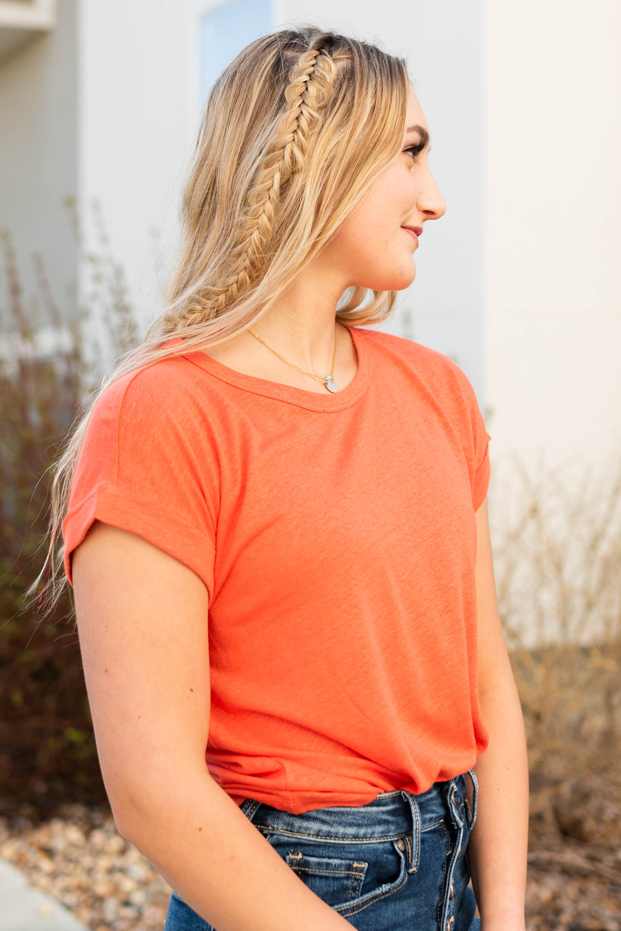 Solei Poppy Linen Top
