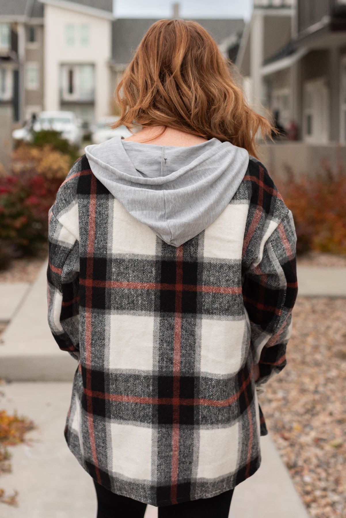 Stacy Black Plaid Shacket