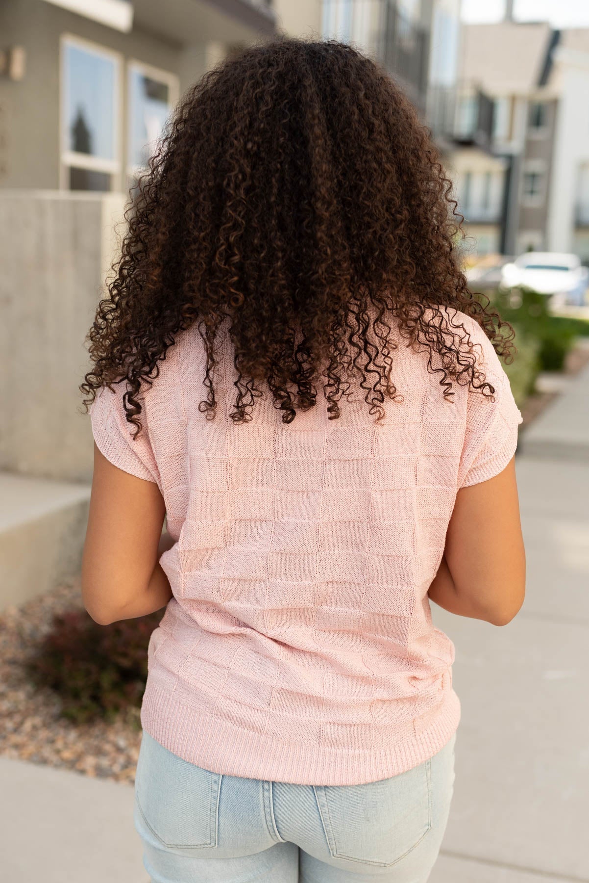 Talia Dusty Pink Sweater Vest