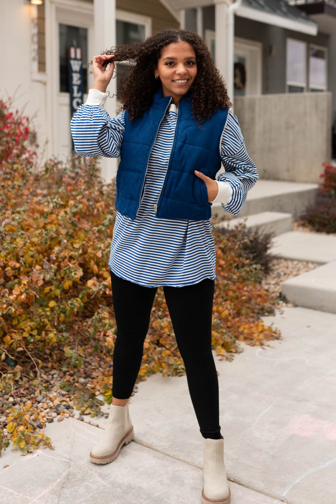 Tayte Blue Corduroy Vest