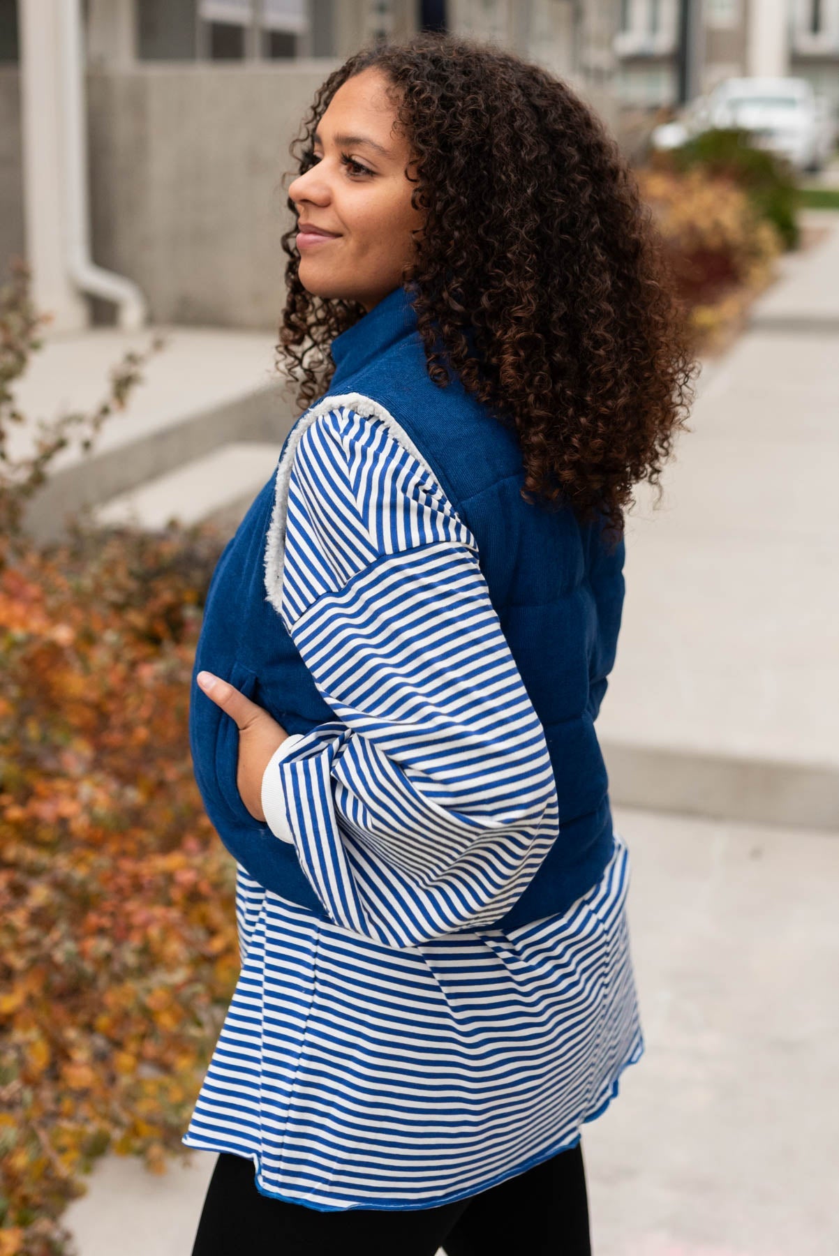 Tayte Blue Corduroy Vest
