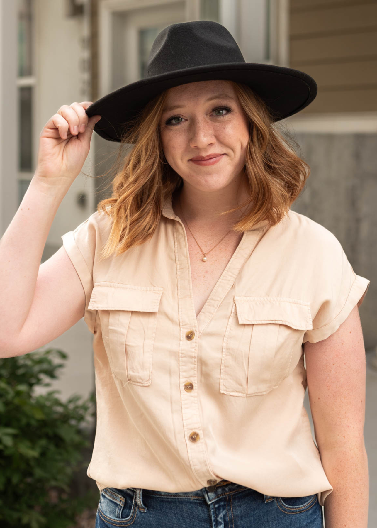 Terri Khaki Top