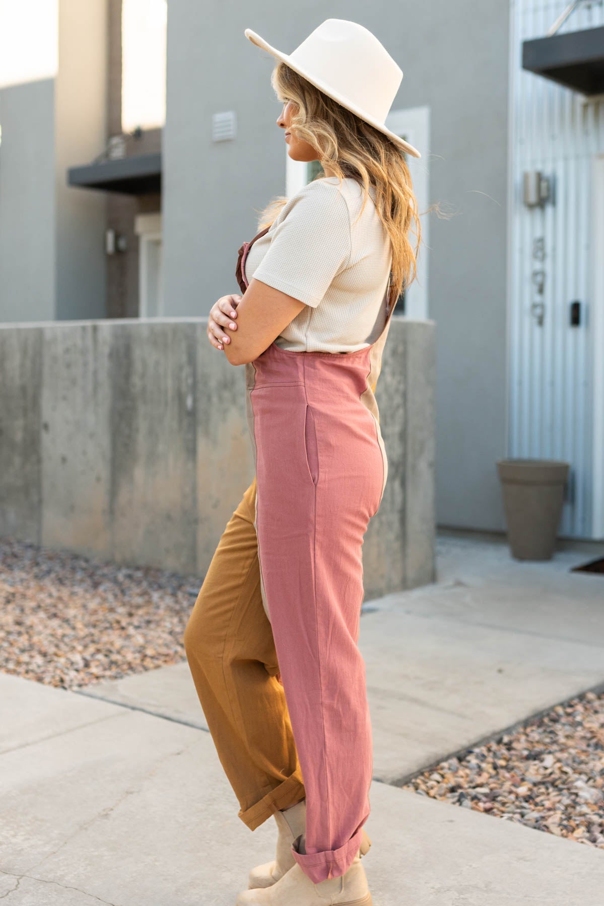 Theia Brown Overalls