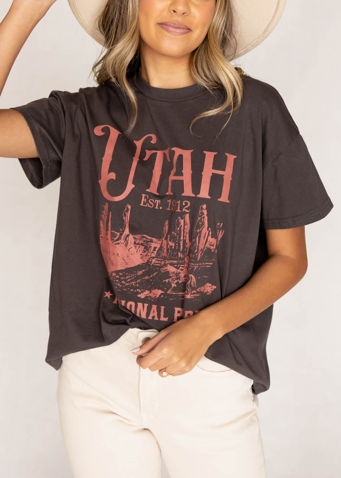 Utah Charcoal Tee