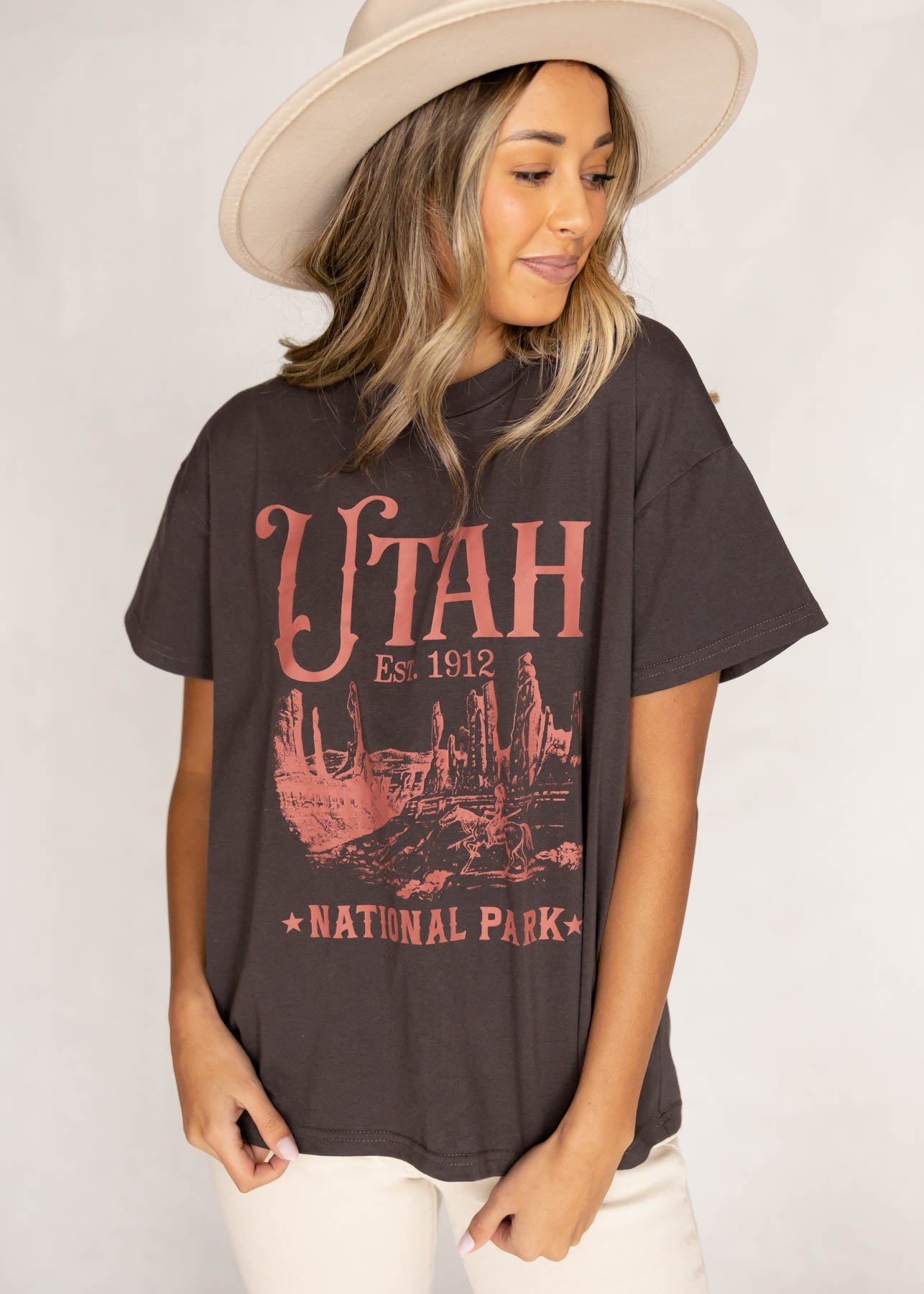Utah Charcoal Tee