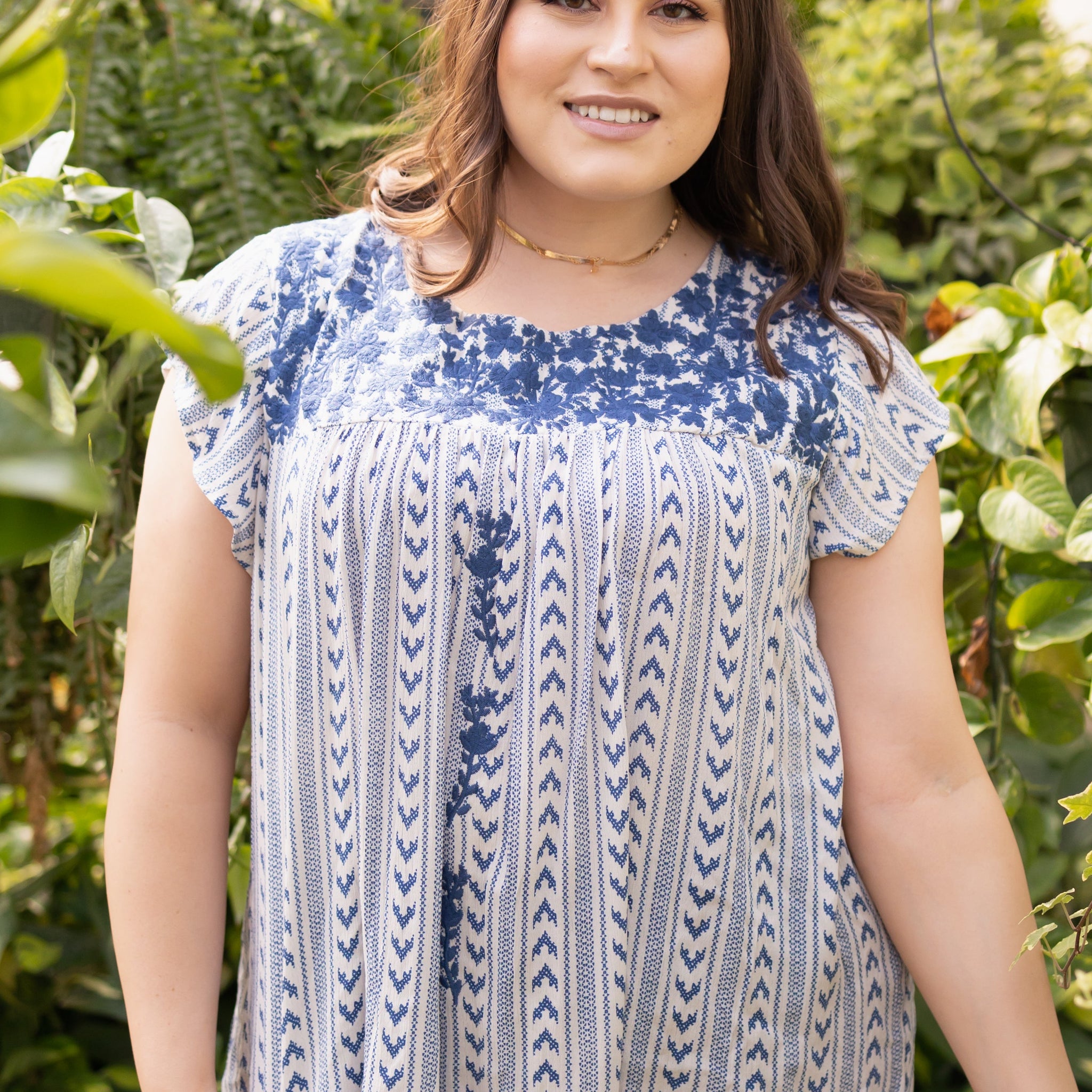 Viviana Navy Top