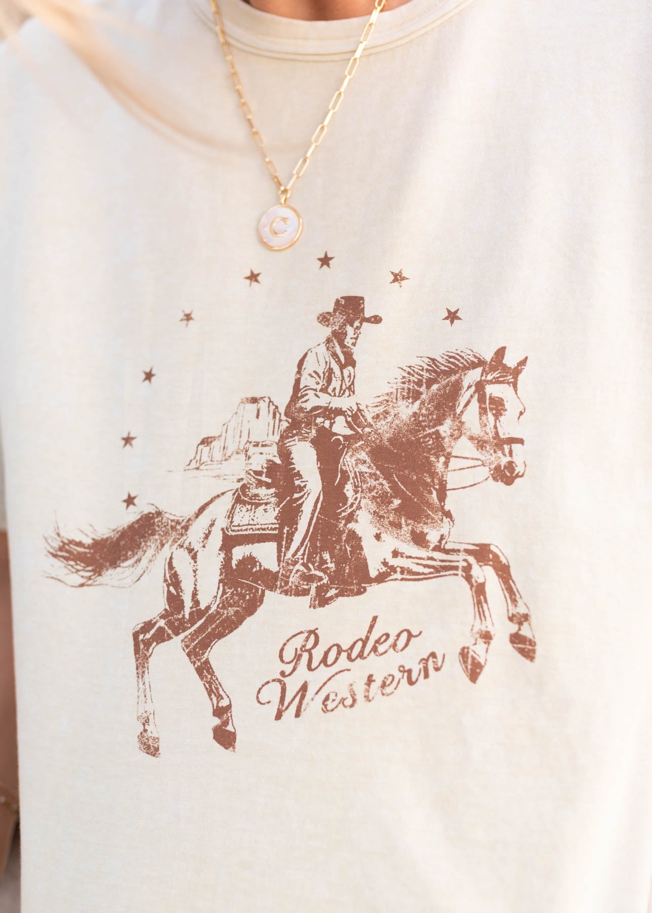 Whitney Cream Rodeo Top