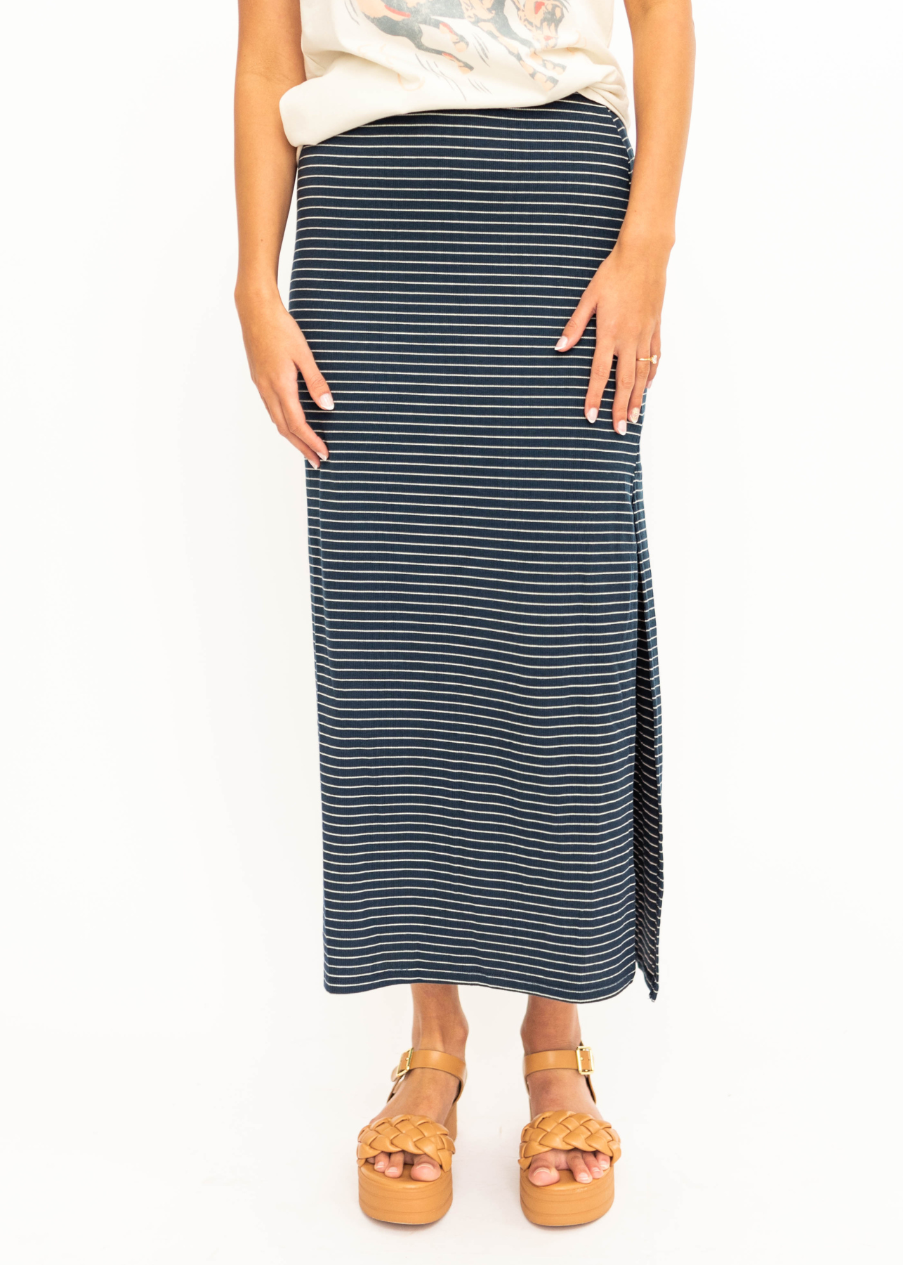 Selena Navy Skirt