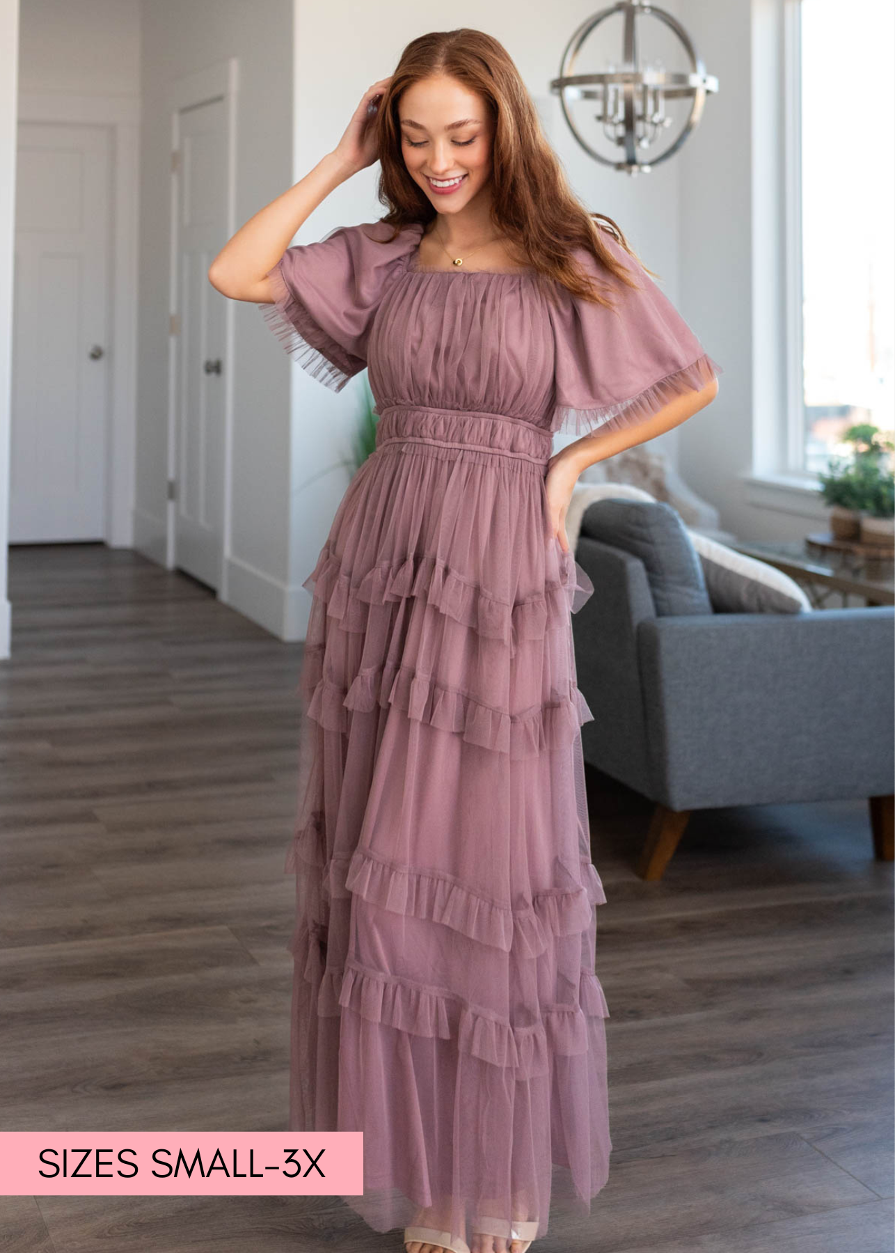Kathryn Dusty Lavender Maxi Dress