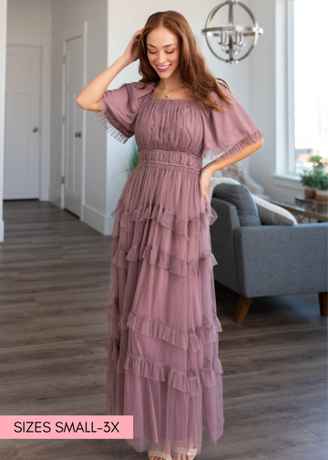 Kathryn Dusty Lavender Maxi Dress