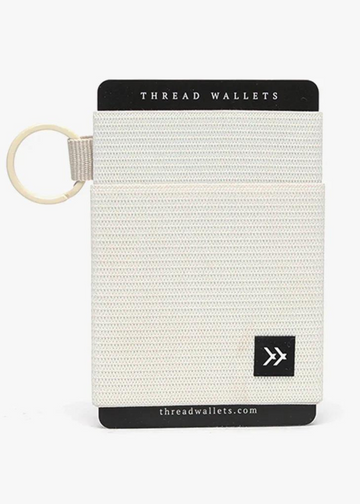 Thread Wallets Off White Elastic Wallet