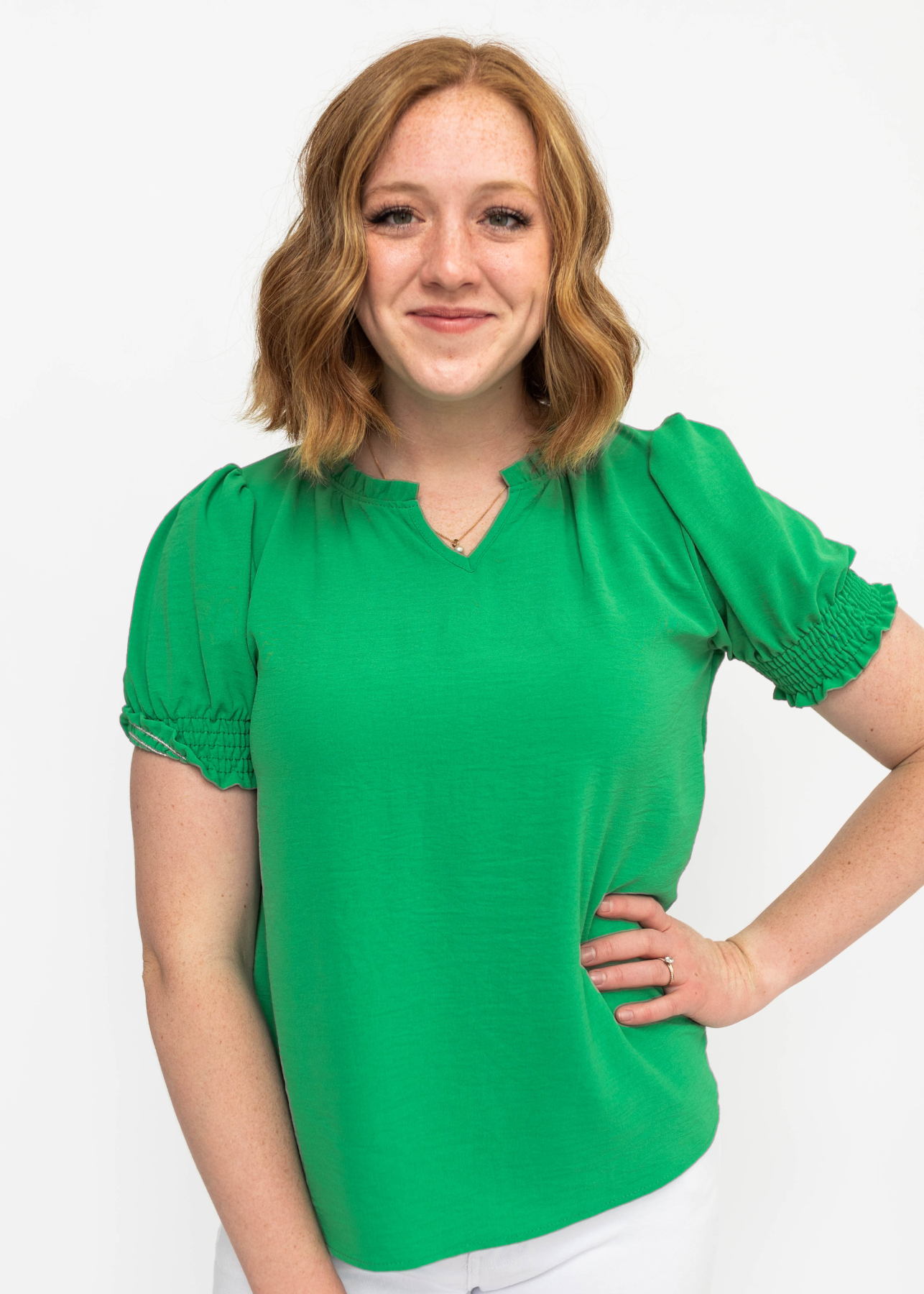 Cindi Kelly Green Top